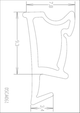 TPE přídavné těsnění bílé  (05CA061BI)