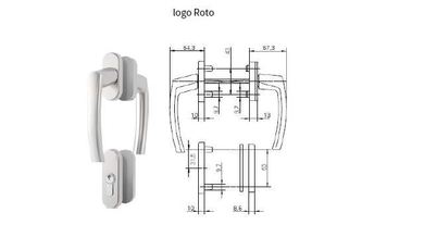 Sada balkonových klik Roto Line titan  (1922461)