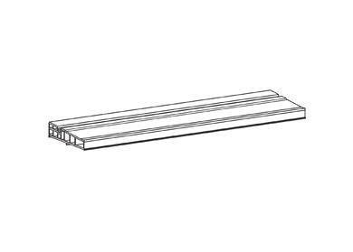 Nástavbový profil, 2 TT2 L3500, šedý  (229333)