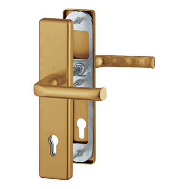 Vchodové kliky H London široký štít klika-klika bronz  (3725808)