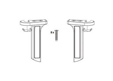 Patio Fold sada zavěšení 30 mm R072 bílá  (642423)