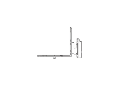 Křídlový závěs pro oblouková okna E5 12/18-13 L NT  (815367)