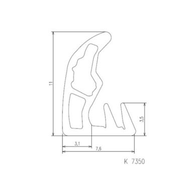 Přídavné těsnění K7350  (ES000073)