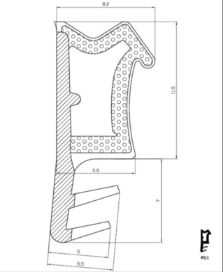 Obvodové okenní těsnění L3000  (ES000085)