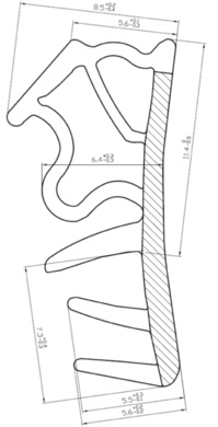 Obvodové okenní těsnění L6050  (ES000086)