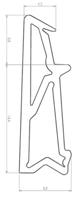 Obvodové okenní těsnění 05CA068  (ES000091)