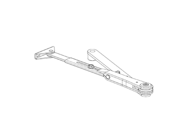 Geze - TS 2000/4000 ramínko s aretací,bílé (RAL9016)  (GE102447)