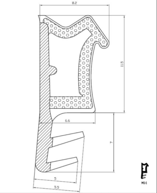 Mikroporézní AC těsnění bílé s výztuhou 4/5  (L3000BI)