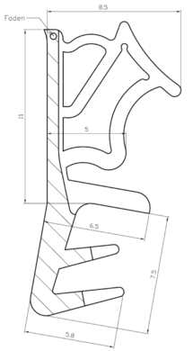 Těsnění AC 5x8 mm světle hnědé  (SH112SH)