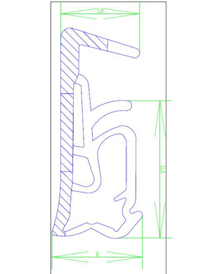 Těsnění AC 4/5x8mm s výztuhou tmavě hnědé  (T12TH)