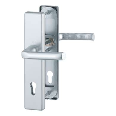 Vchodové kliky H London široký štít klika-klika rozteč 90 mm  (es000167)