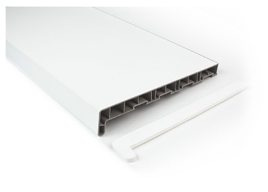 Plastový parapet vnitřní dekor bílá Premium  (es000935)